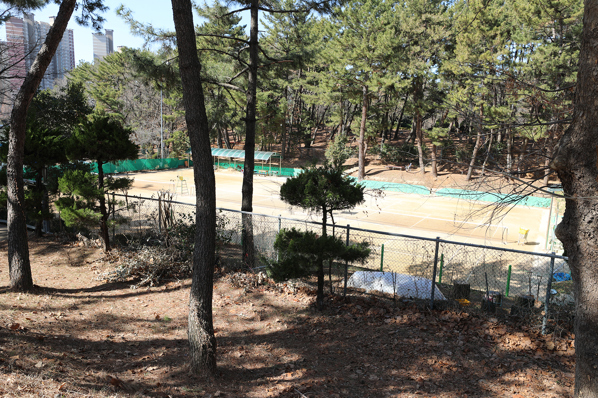 용지호수공원 정구장