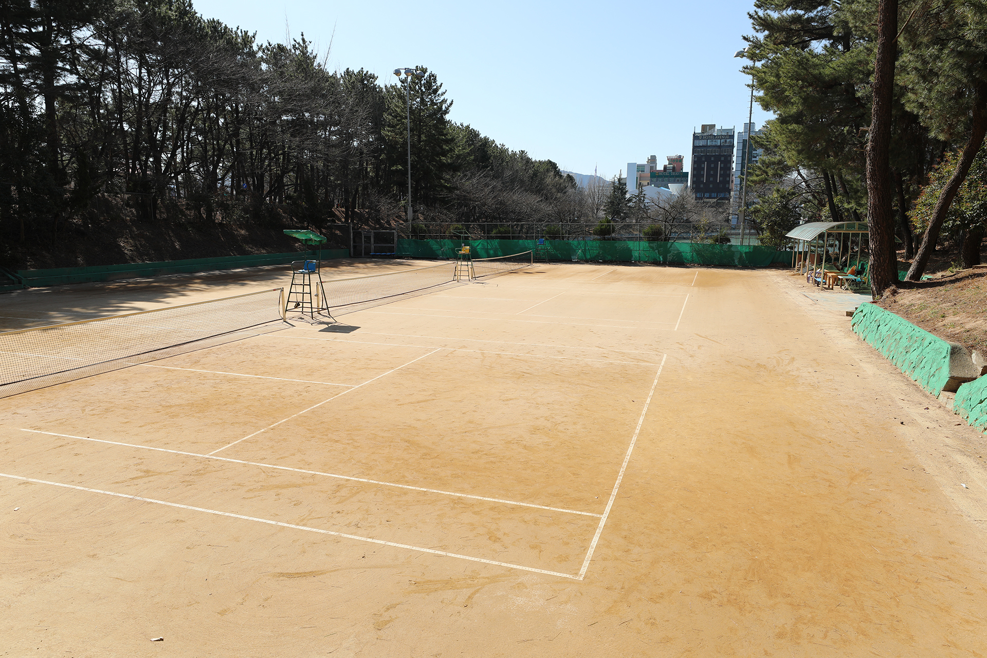 용지호수공원 정구장