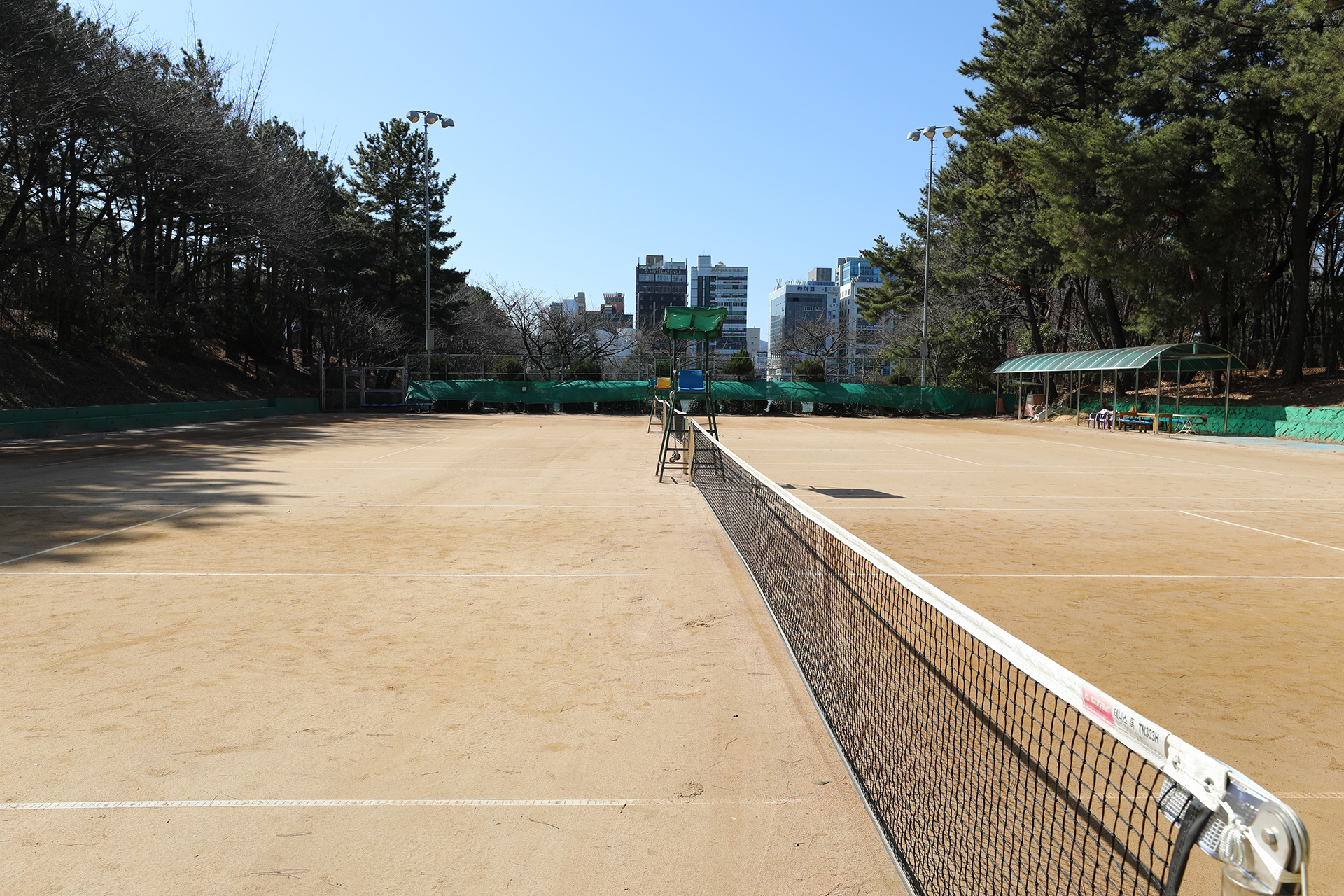 용지호수공원 정구장