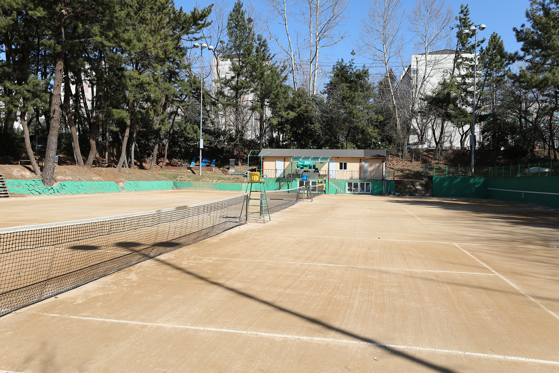 용지호수공원 정구장