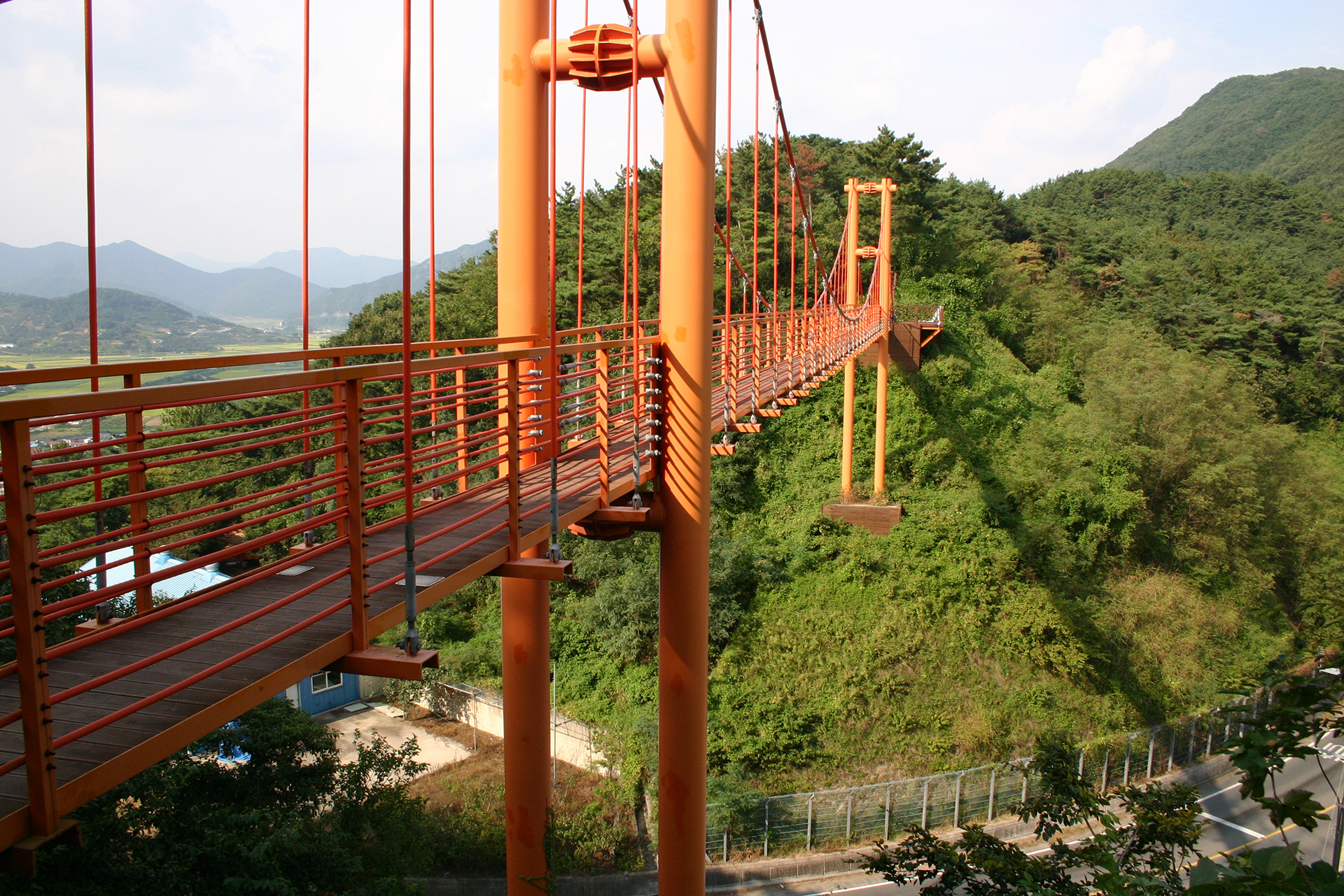 마금산 온천 구름다리