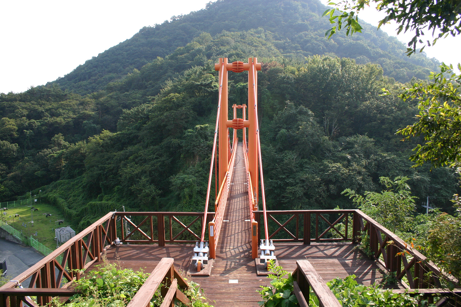 마금산 온천 구름다리