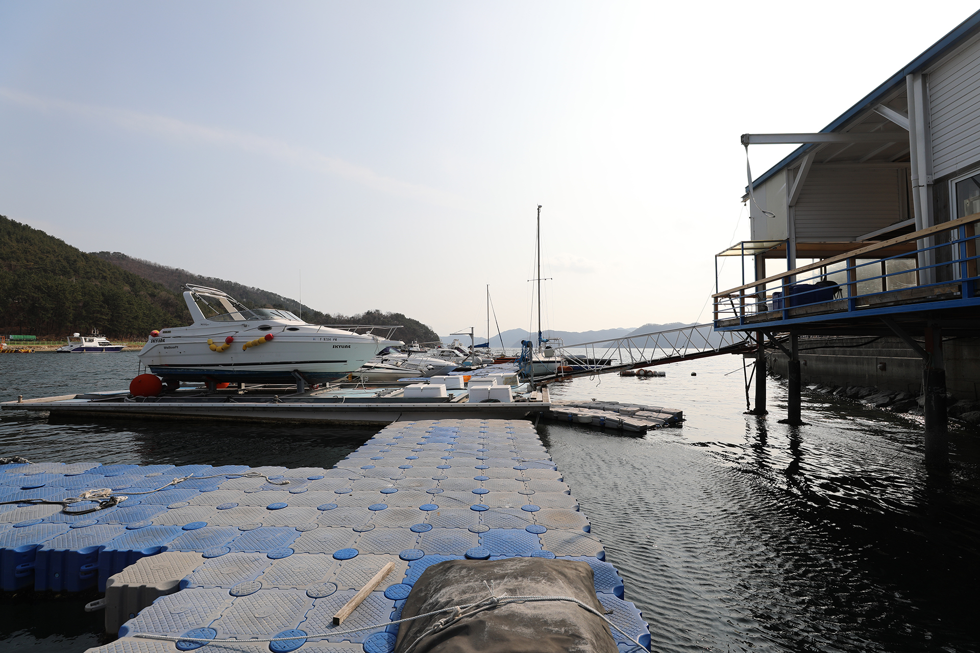 경남해양캠프 요트보트 계류장