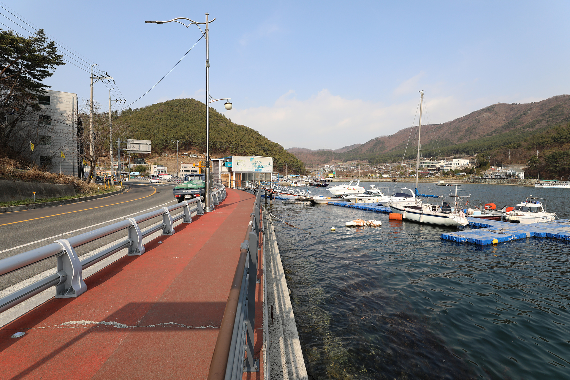 경남해양캠프 요트보트 계류장